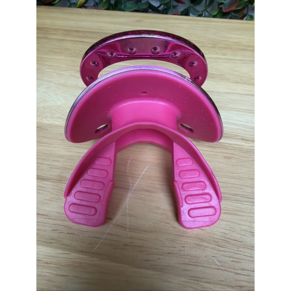 Battle Sports Binky Oxygen Lip Protector Mouthguard Reflective Chrome Pink